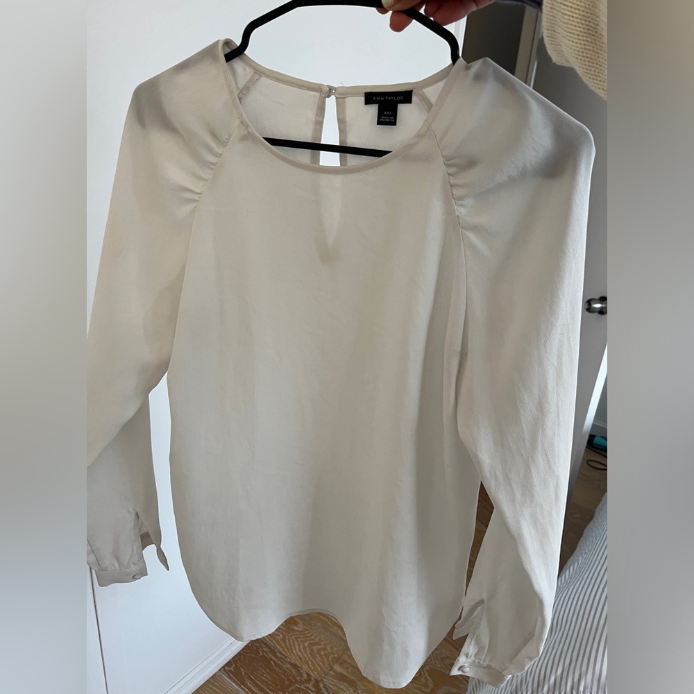 Ann Taylor White Blouse